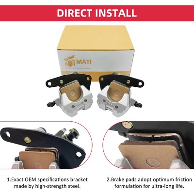 M MATI Front Left Right Brake Calipers for Honda TRX250 TRX250EX TRX250X TRX300