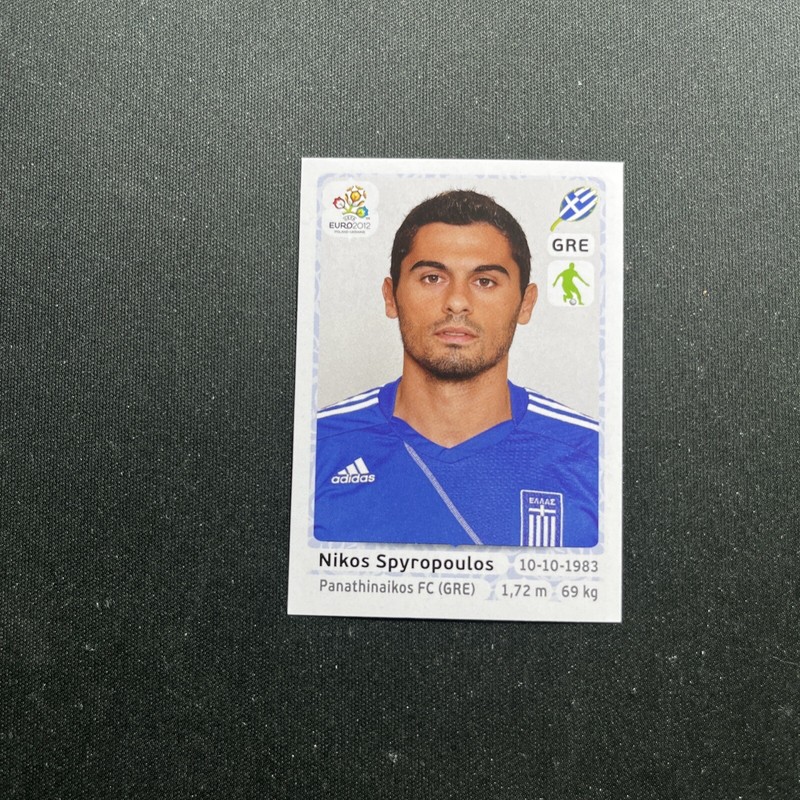 91 Nikos Spyropoulos Greece Panini Uefa Euro 2012 Poland Ukraine Football