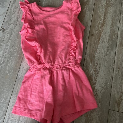 Gap Girls Bright Pink Summer Romper Size 4