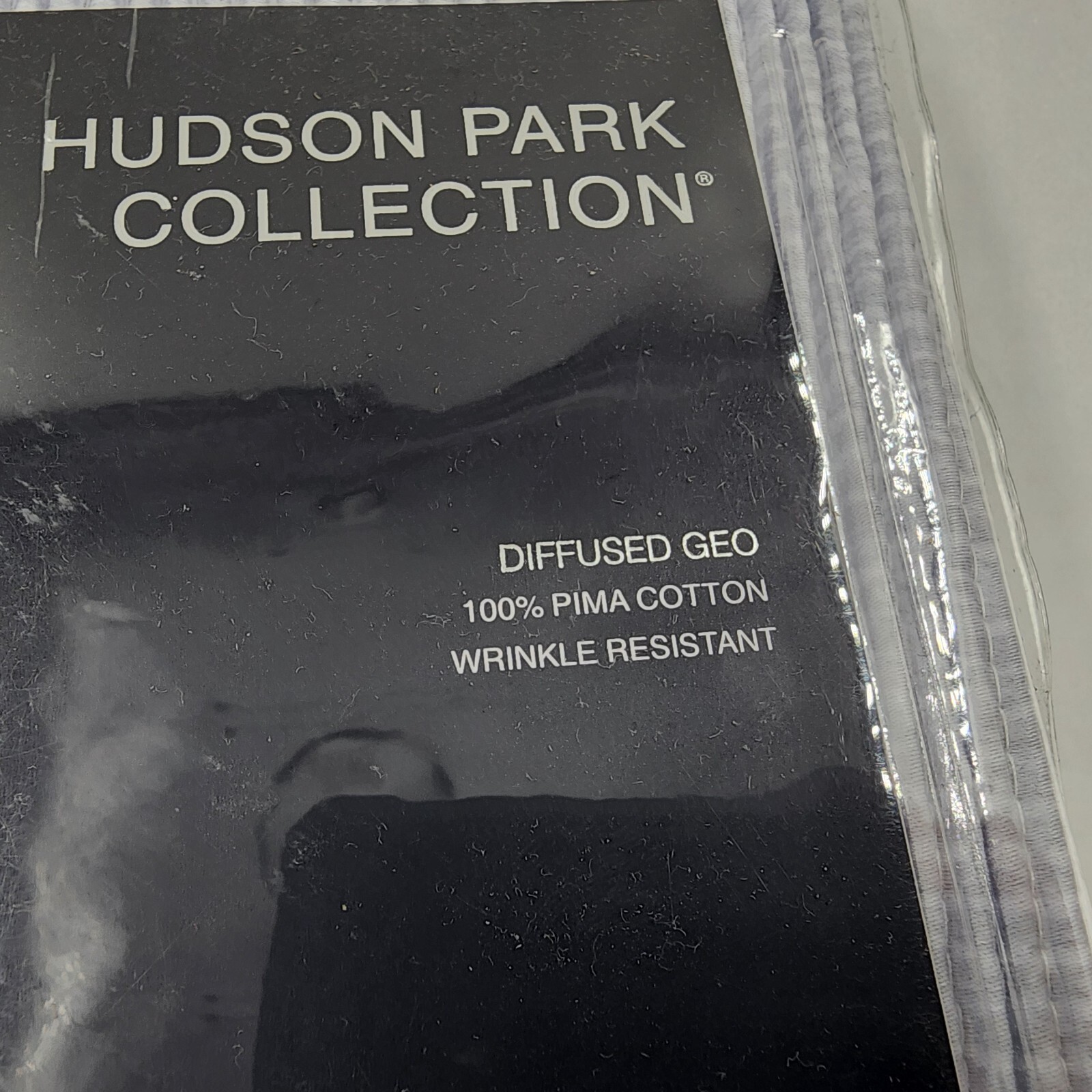 Hudson Park Collection Diffused Geo Euro Pillow Sham 26inx26in Gray Zip Closure+ - Picture 4 of 19