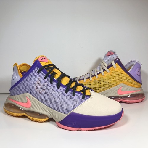 Nike Lebron 19 Low Basketball Shoes Mismatch Lakers' DO9829
