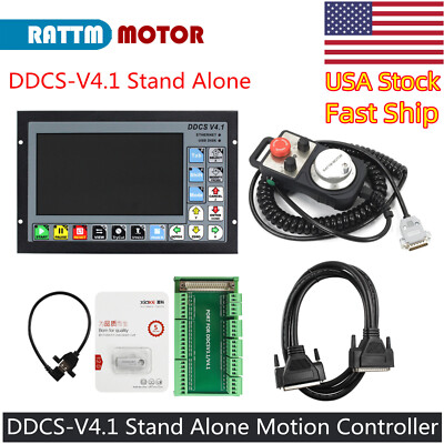 【USA】CNC Latest 4 Axis 500KHz DDCS V4.1 Motion Controller Stand Alone+handhheel