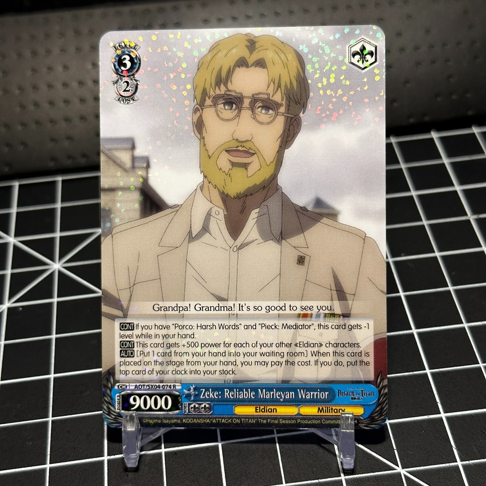 Weiss Schwarz Zeke: Reliable Marleyan Warrior AOT/SX04-074 R