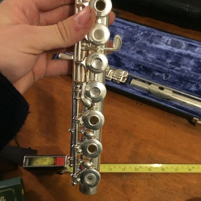 Gemeinhardt Flute Model 3SB SOLID SILVER Open Hole w/ Cases