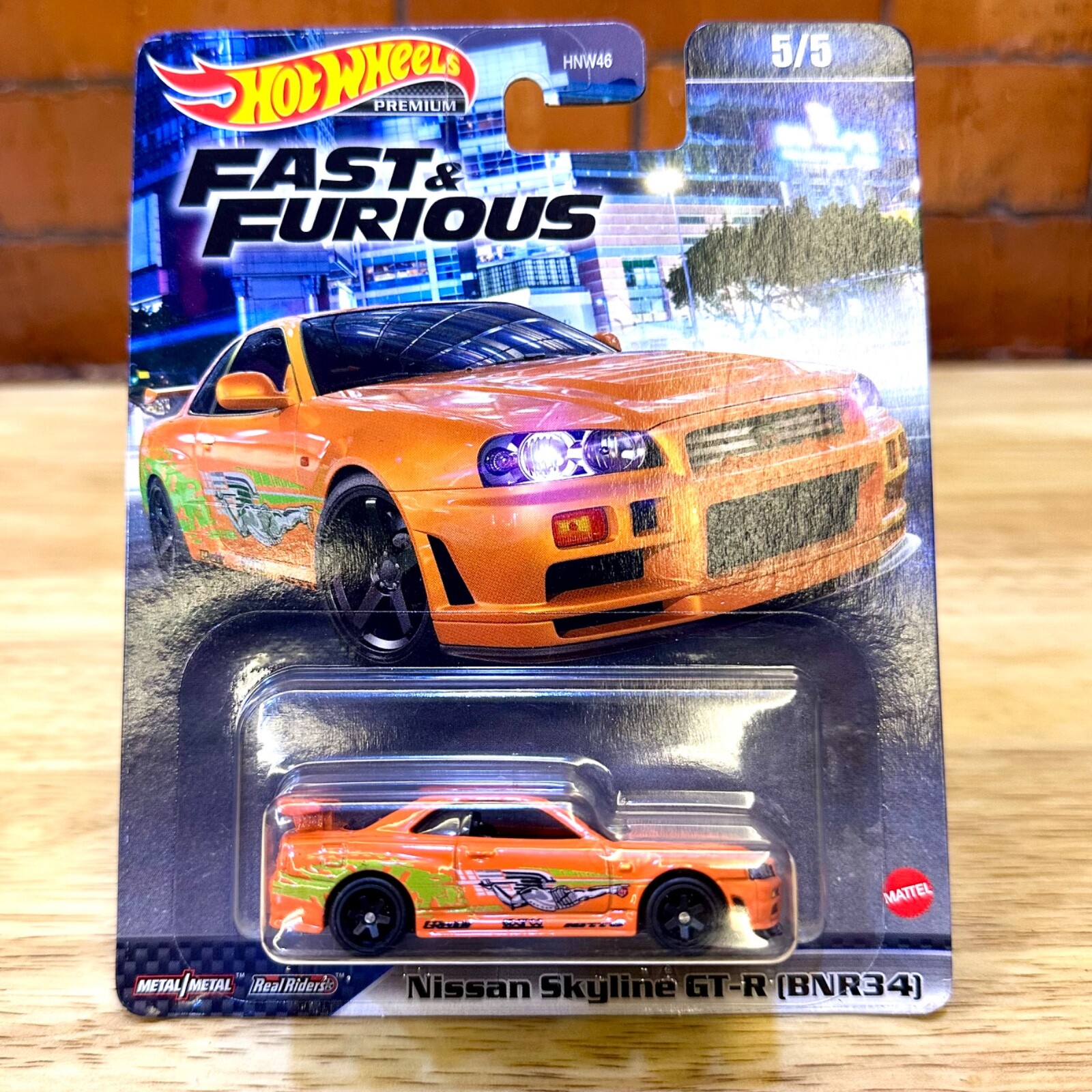 Hot Wheels Fast & Furious Nissan Skyline GT-R (BNR34) New