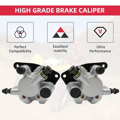 M MATI Front Left Right Brake Calipers for Honda TRX250 TRX250EX TRX250X TRX300