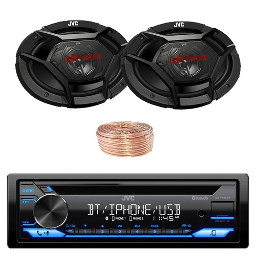 JVC Single DIN Bluetooth Stereo CD Radio, 2x 6x9