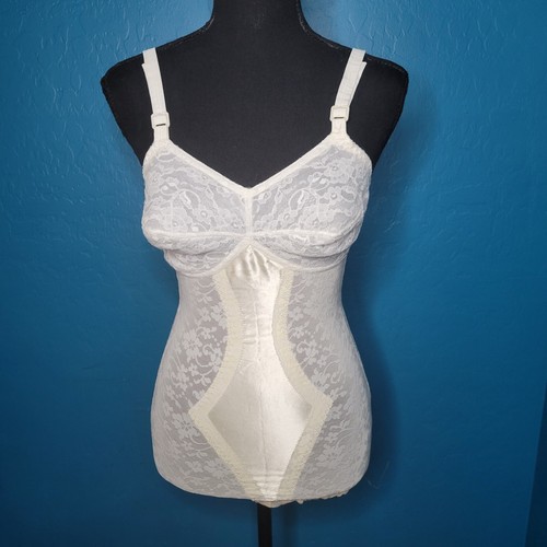 Macbess VTG 34C Nylon And Spandex Ivory Shapewear Teddy LingerieのeBay公認