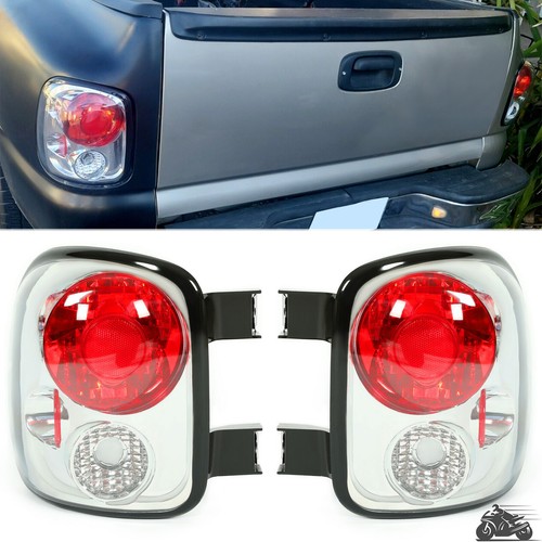 Прозрачный для 99-04 Chevy Silverado Sierra Задний фонарь с подножкой, Левый + Правый