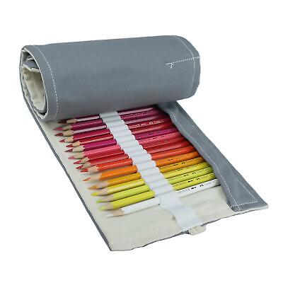 CELECTIGO 72 Slot Color Pencil Holder Canvas Wrap Up Artist 