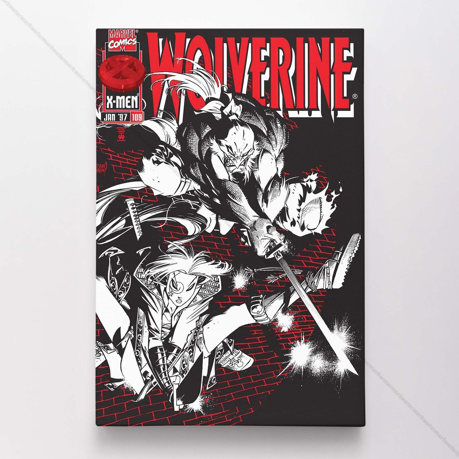 Wolverine Poster Canvas Vol 2 #109 X-Men Superhero Marvel Comic Book Art Print