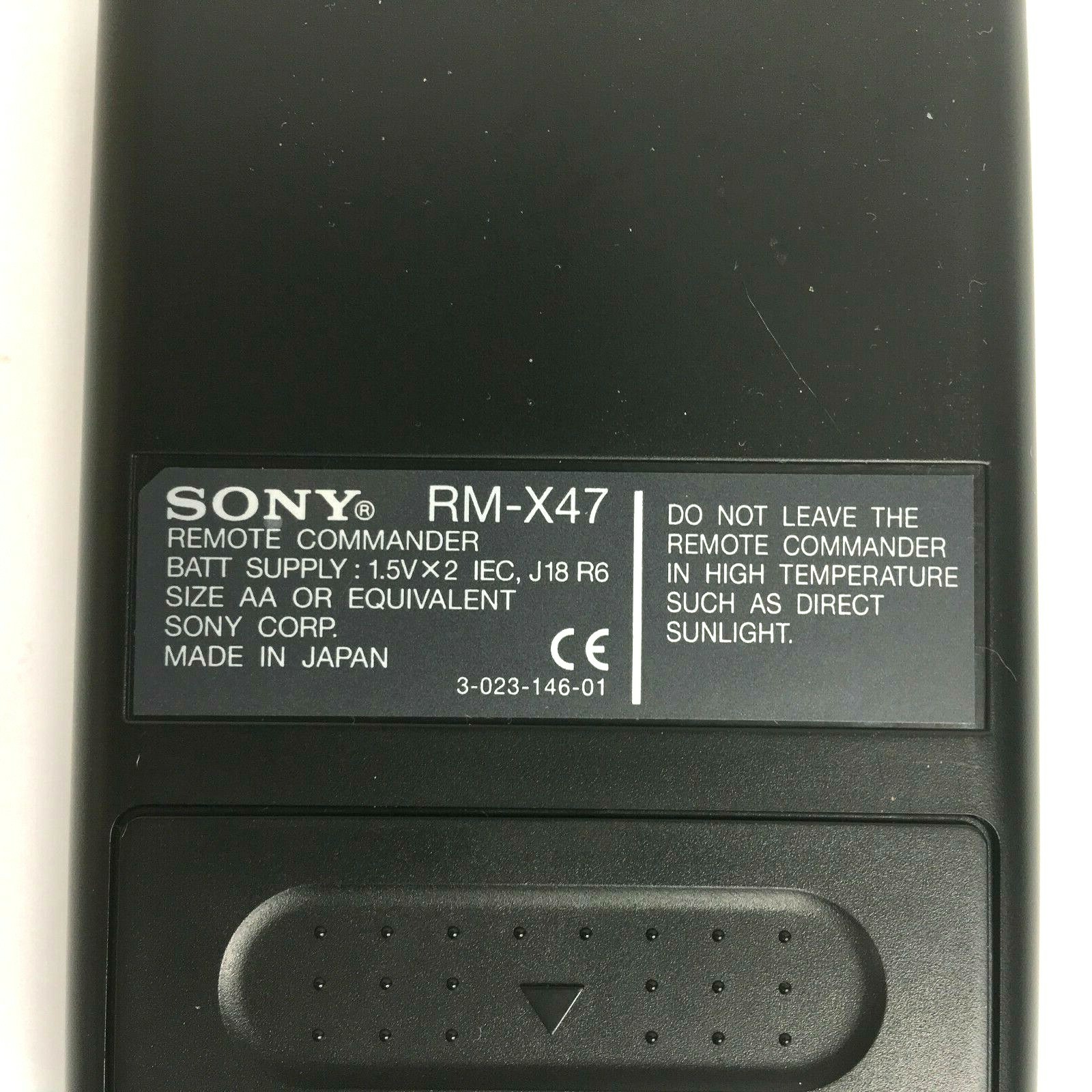 Sony RM-X47 Wireless Remote Control Very Good Condition Free Shipping