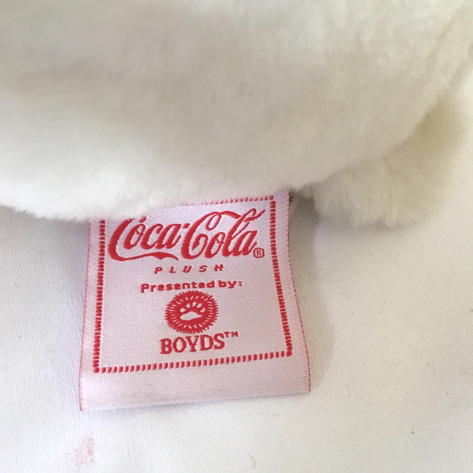 Boyds Bear Coca Cola and Polar Bear with Bottle Plush Stuffed Animal