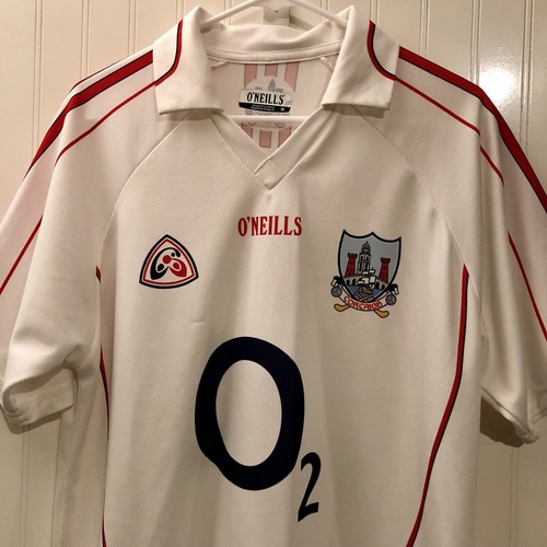 O'Neills Cork CORCAIGH Jersey Size Medium Soccer Hurling GAA Rebels White RARE