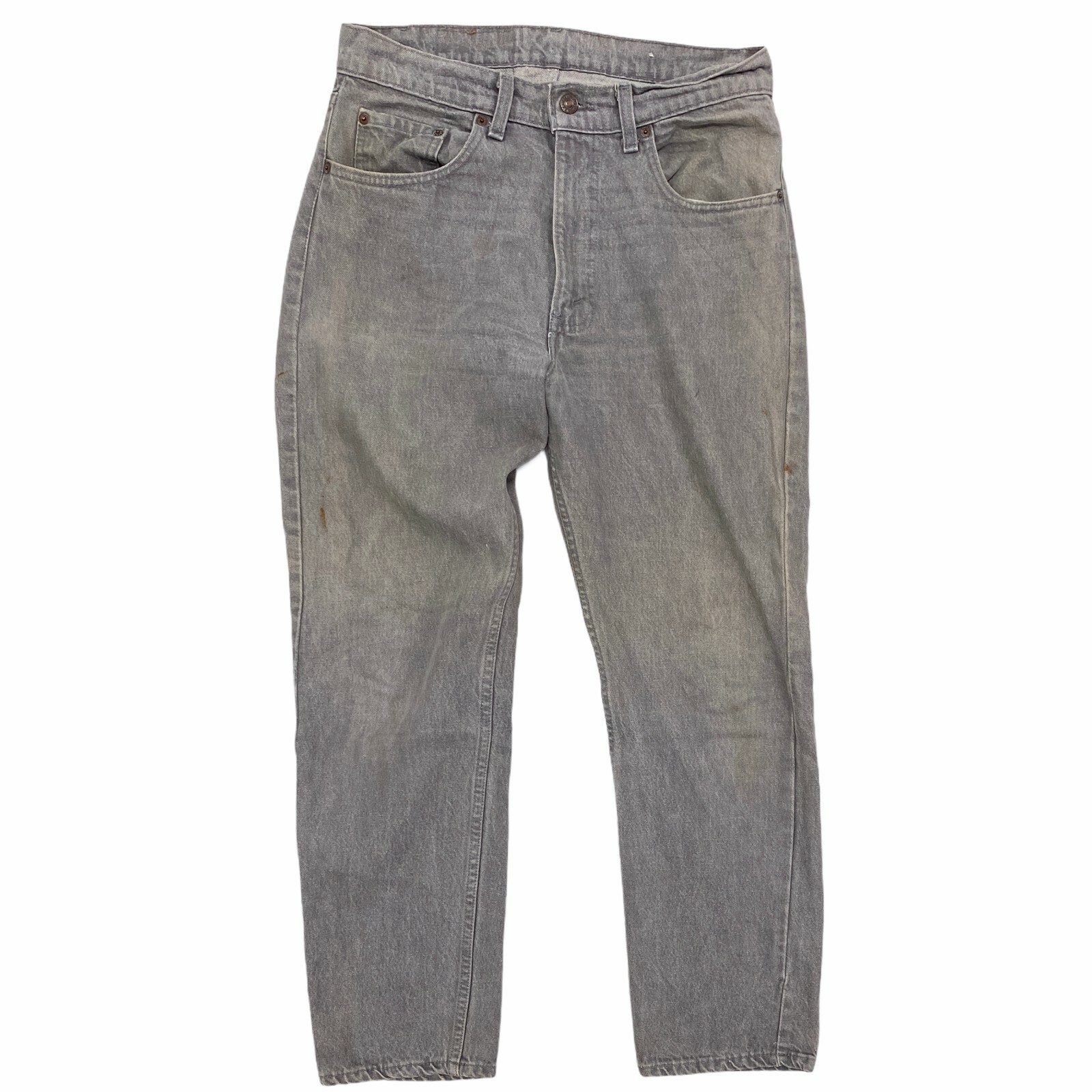 

Винтажные мужские джинсы Levis 505-0252  x 28, серые, 100% хлопок, деним, сделано в США, Серый, Levi's 505
