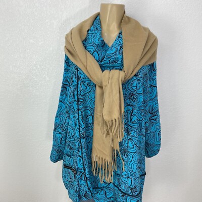 Cejon Made In Italy Very Soft Camel Acrylic Scarf Unisex One Size Fits AllCasual