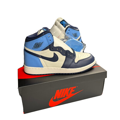 NEW Nike Air Jordan 1 Retro High (GS) Obsidian UNC 575441-140 Size 4Y / 5.5W