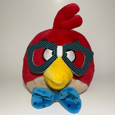 SAMPLE Angry Birds April Fools Red Nerdy Birdy Plush | 2012 8'' CWT Collection
