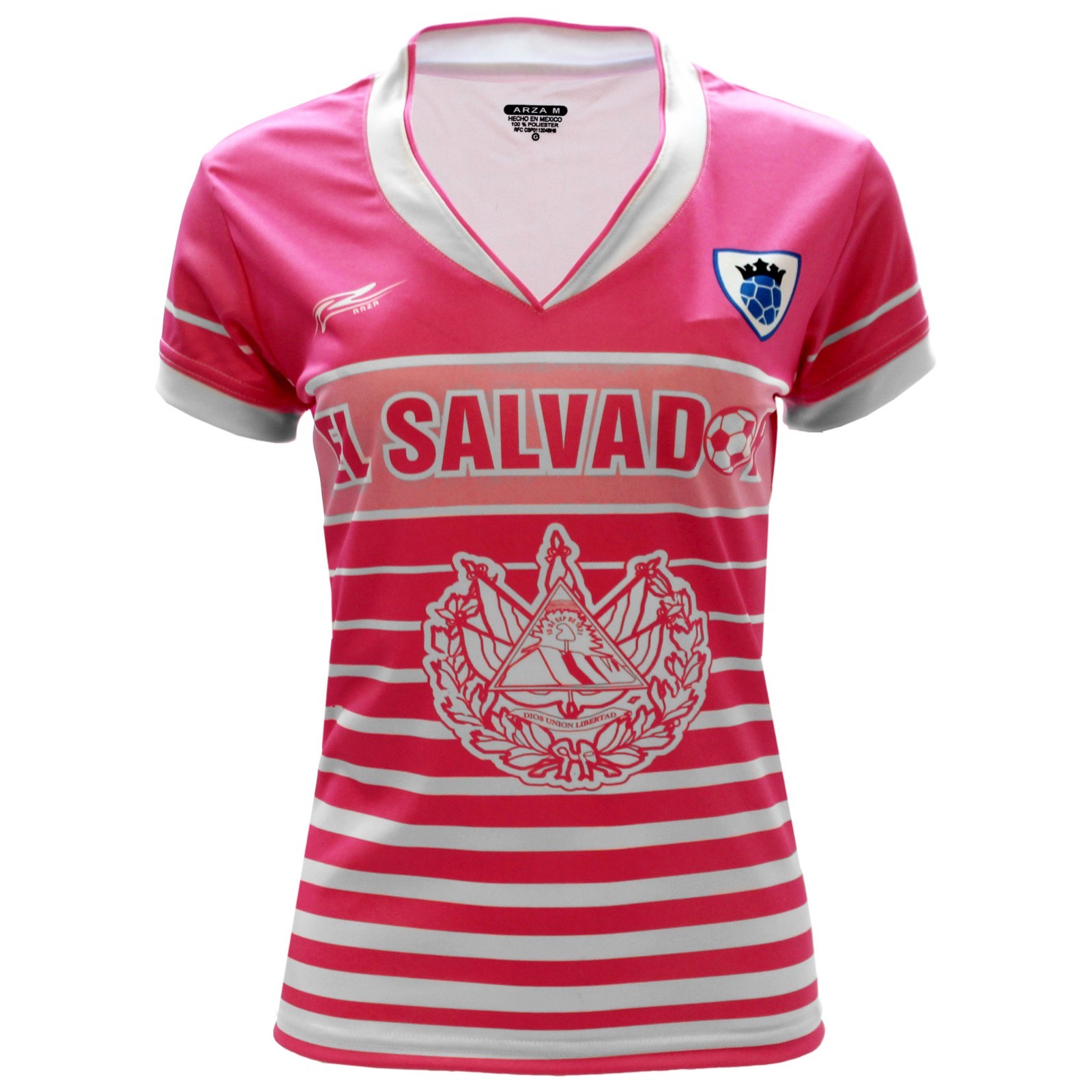 El Salvador Women Soccer Jersey New With out Tags Color Pink