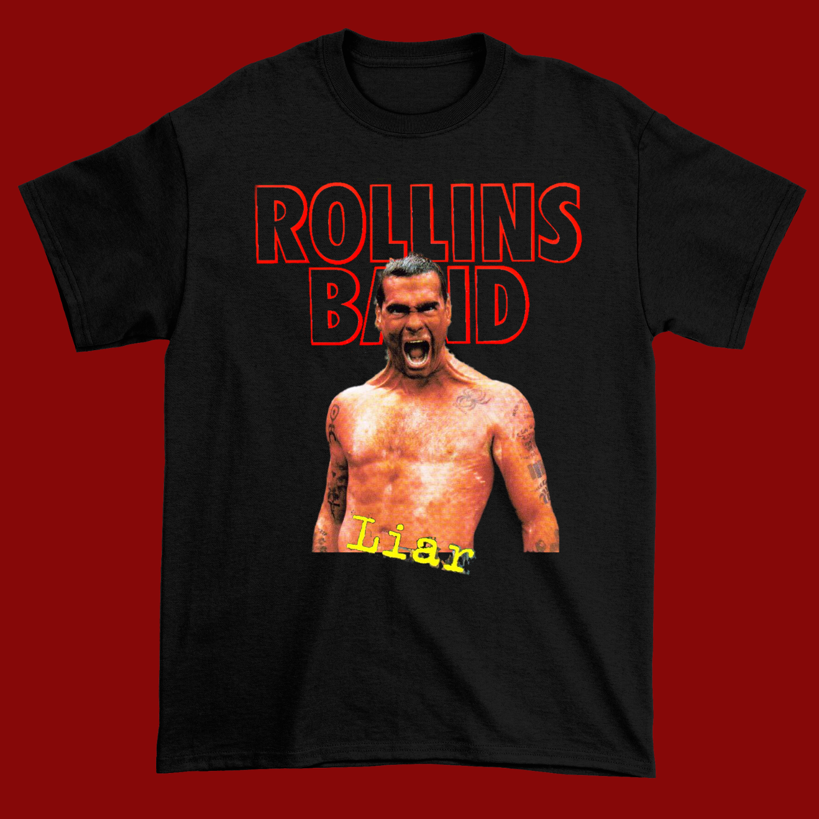 New Popular ROLLINS BAND Liar Shirt Band Gift Funny Shirt