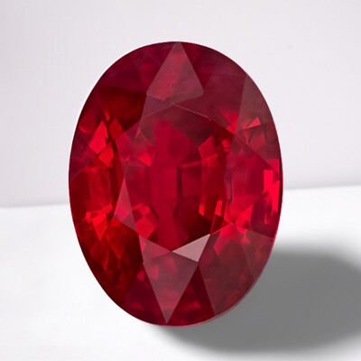 Flawless Ruby Oval Cut Gemstone 9x7 mm - 2.6 Ct Calibrated Loose Gemstone