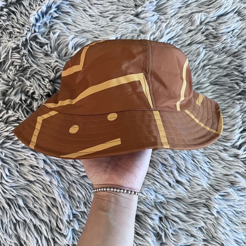 Acne Studios Brown Smile Face Bucket Hat Size L (59cm) | eBay