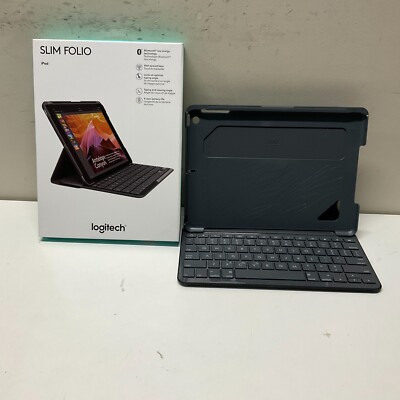 Logitech Slim Folio Keyboard Case for iPad 5th Gen. 2017 - Black (920008617)