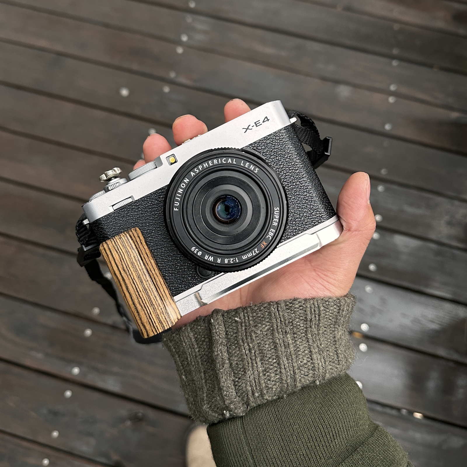 Wood Camera L Grip For Fujifilm Fuji X-E4 XE4 Camera Wood Camera L Grip For Fujifilm Fuji X-E4 XE4 Camera