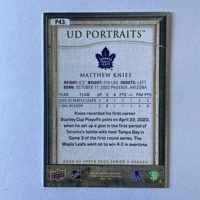 2023 Upper Deck Series 2 #P43 Matthew Knies RC UD Portraits
