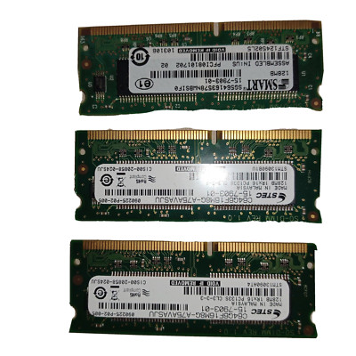 (3) Lot of 3 Cisco Router Smart 128mb SO-Dimm Memory Sticks 144p 15-7903-01 STEC