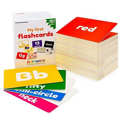 My First Flash Cards for Toddlers - 101 Cards- 202 Sides - Learn Shapes, Numbers