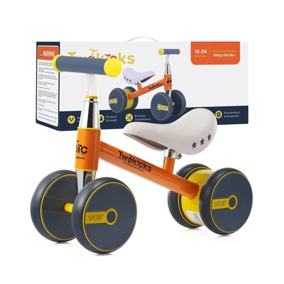 Baby Balance Bike – 12-24 Month Boys Girls – Adjustable Seat for 1-2