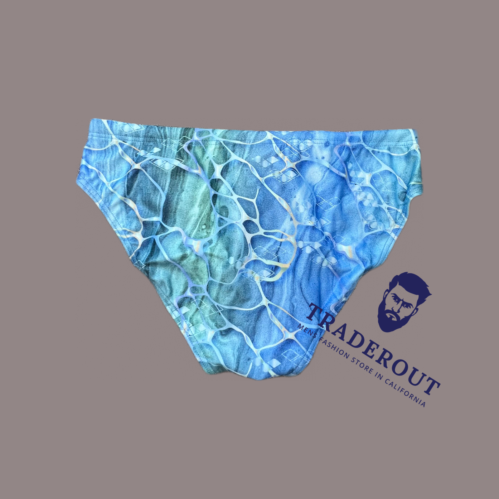 Arena men blue blue water day imited edition Swim Brief bikini swimwear 34 36