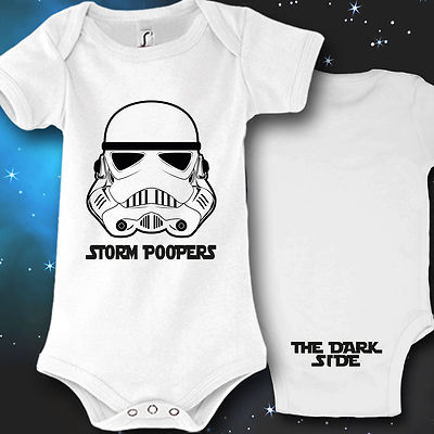 Babybody Baby Strampler Druck Storm Poopers Geschenk idee lustig