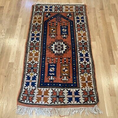 Floral Design 100% Original Hand-Knotted in Ivory,Orange,Green Colors RugsTC 2'8 x 4'2 Pak Persian Area Rug with Silk & Wool Pile a 2.5x4 Rectangular Rug 