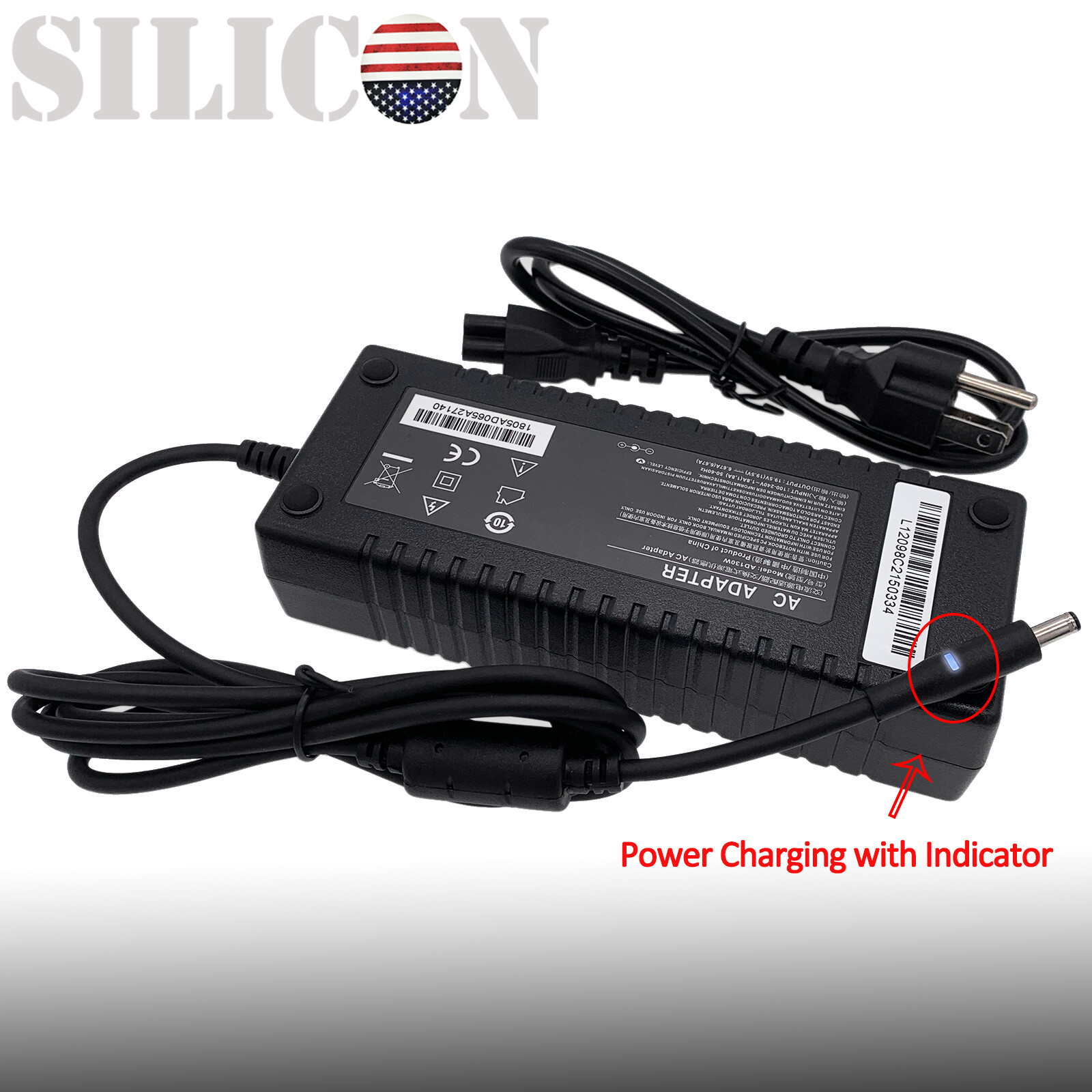 Charger Power For Dell Xps 15 9560 15 9550 P56f001 19.5v 6.67a