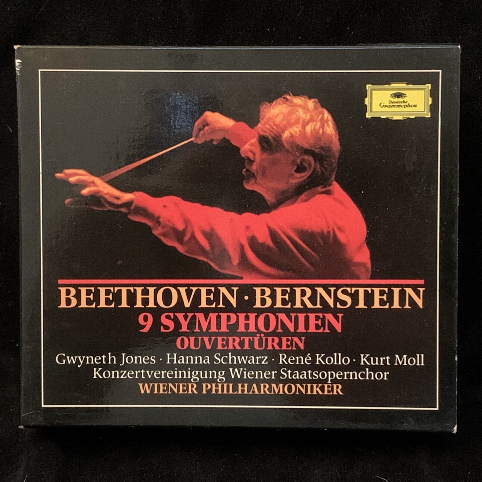 BEETHOVEN 9 Symphonies & Overtures - LEONARD BERNSTEIN - DG 6CD SOLID SILVER BEETHOVEN 9 Symphonies & Overtures - LEONARD BERNSTEIN - DG 6CD SOLID SILVER