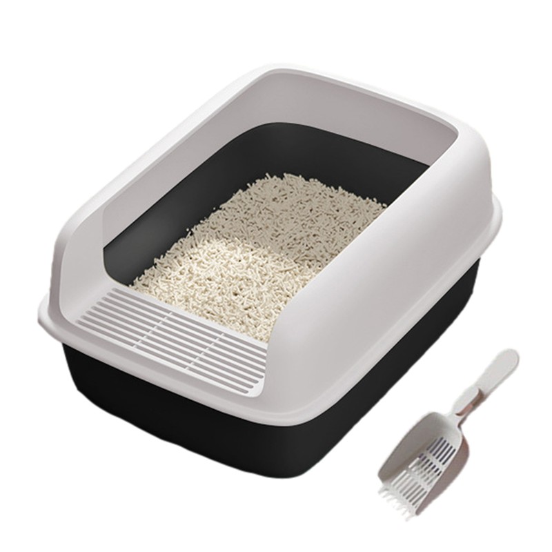 Large Cat Litter Box with Shovel Self Cleaning Anti-splashing Cat Toilet