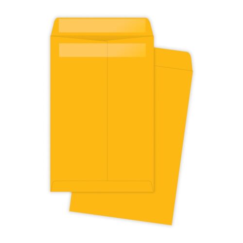Self - Seal Envelope,Kraft Plain Envelope, 28Lb, 6"x9", Kraft