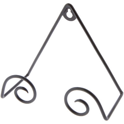 Bard's Wrought Iron Wall Mount Platter Display Holder, 6.25'' H x 7.5'' W x 3.5'' D