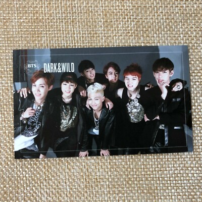 BTS Group [ Dark & Wild Official Photocard ] 1st Studio