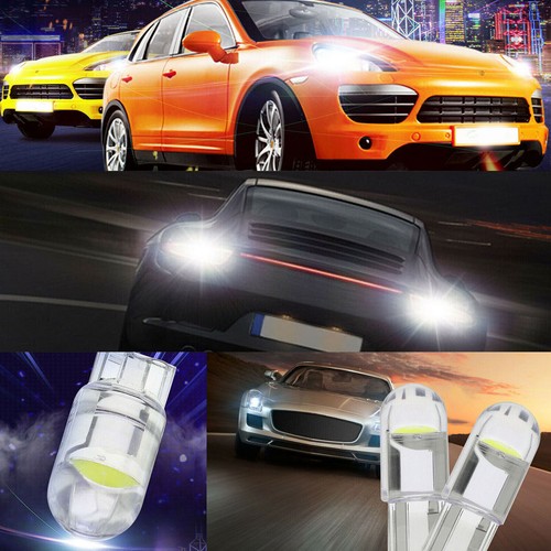 20X T10 194 168 W5W 2825 COB LED License Plate Interior Light Bulbs 6000K White