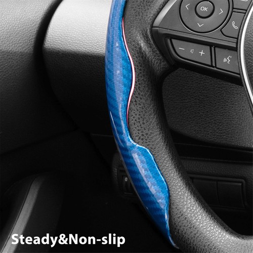 Steering Wheel Booster Cover Non Slip For Toyota Camry RAV4 Corolla Carbon Fiber