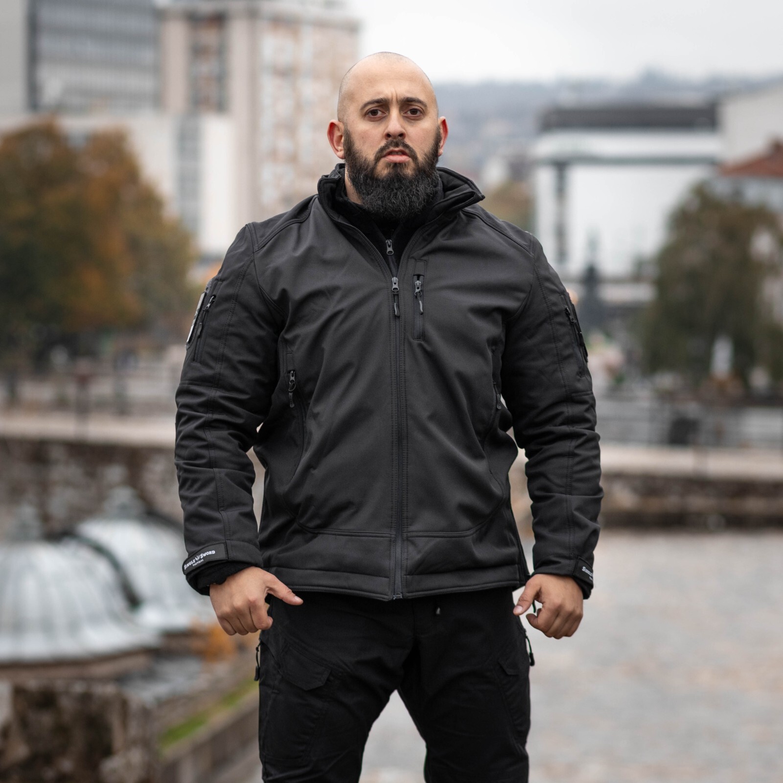 Single Sword Black Softshell Tactical Combat Jacket Outdoor Single Sword Black Softshell Tactical Combat Jacket Outdoor