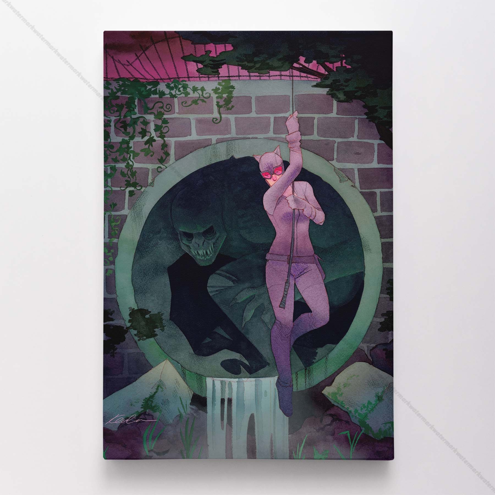 Catwoman Poster Canvas DC Comic Book Cover Selina Kyle Art Print #20699