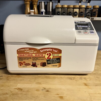 Zojirushi Home Bakery BBCC-V20 Bread Maker Machine 2lb Double Paddle Tested