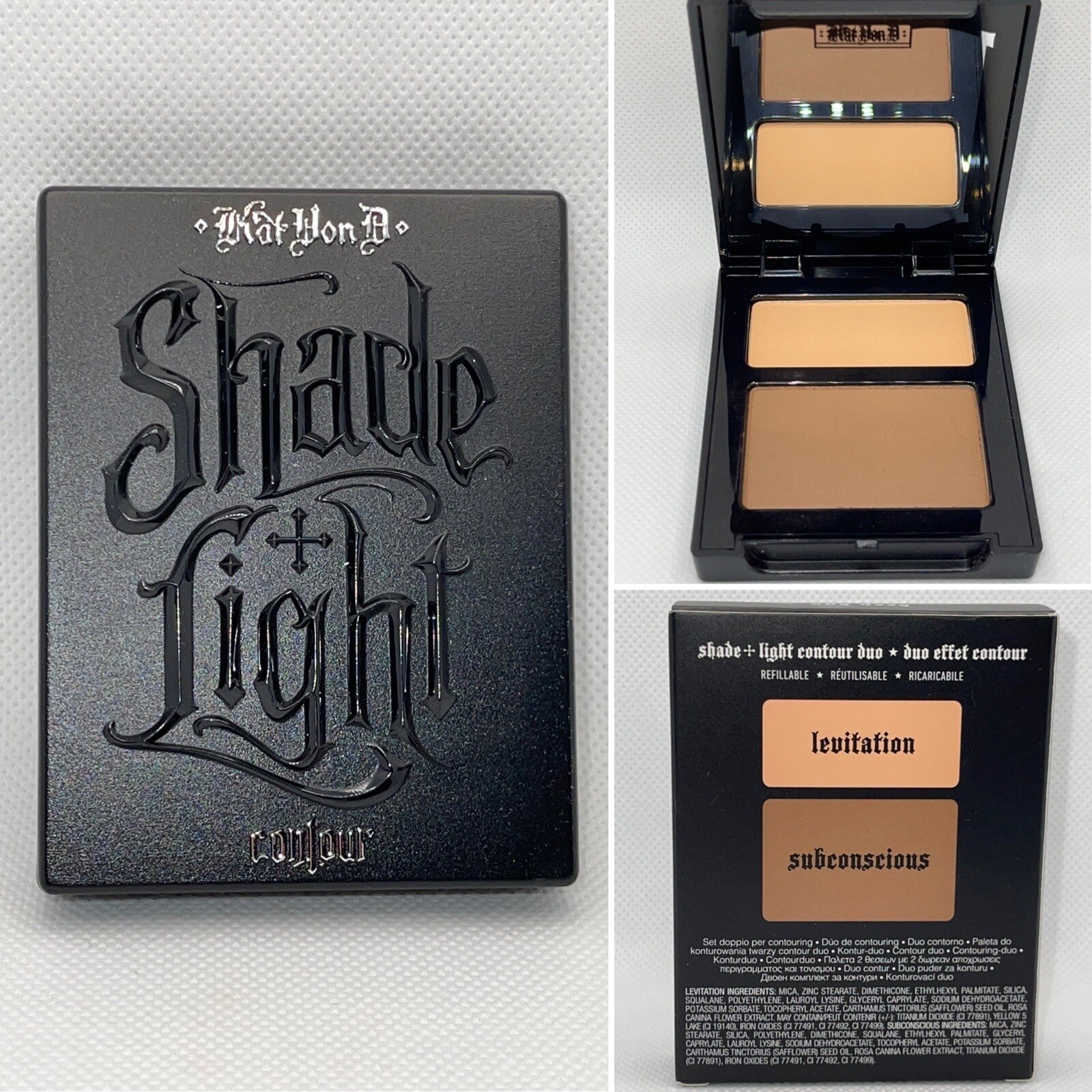 Kat von d палетка для контурирования. Nix highlighter stick. Contour light. Contour light. Shade light палетка.