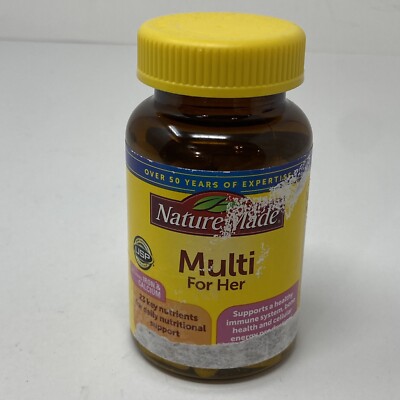 Nature Made Multi For Her, Women's Dietary Supplement 90 Tablets Exp 12/2025