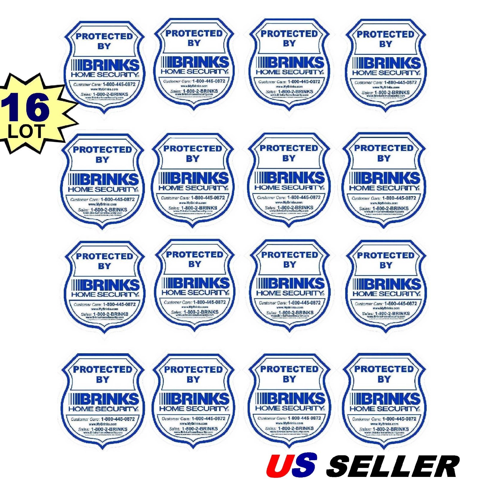 Police Badge Warning Sticker Decals