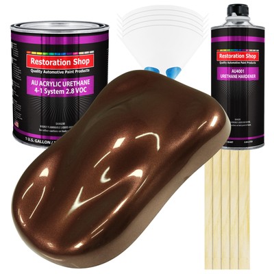 Restoration Shop Saddle Brown Firemist Acrylic Urethane Gallon Kit Auto Paint